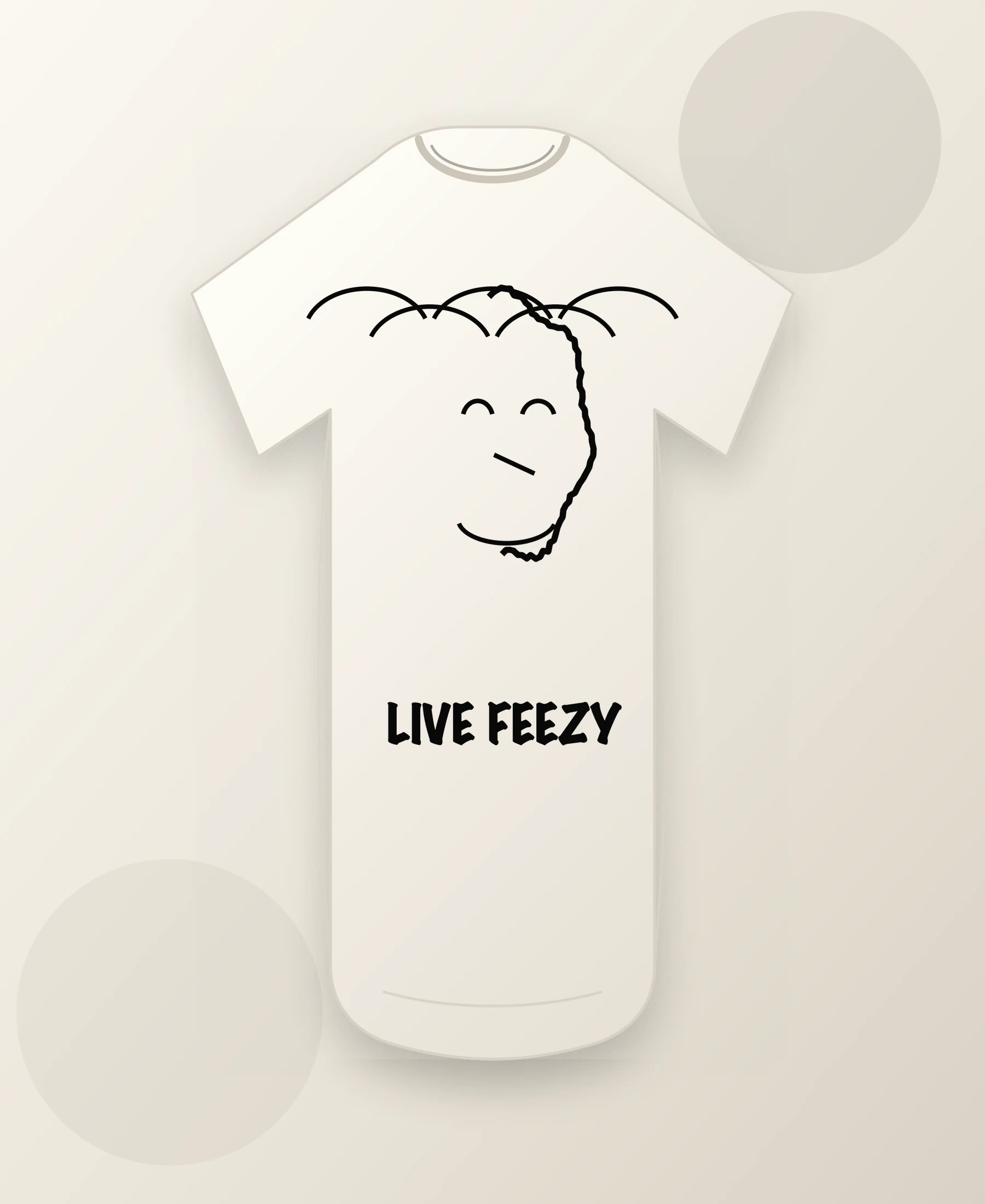 Wildline Face Tee LiveFeezy graphic T-shirt mockup